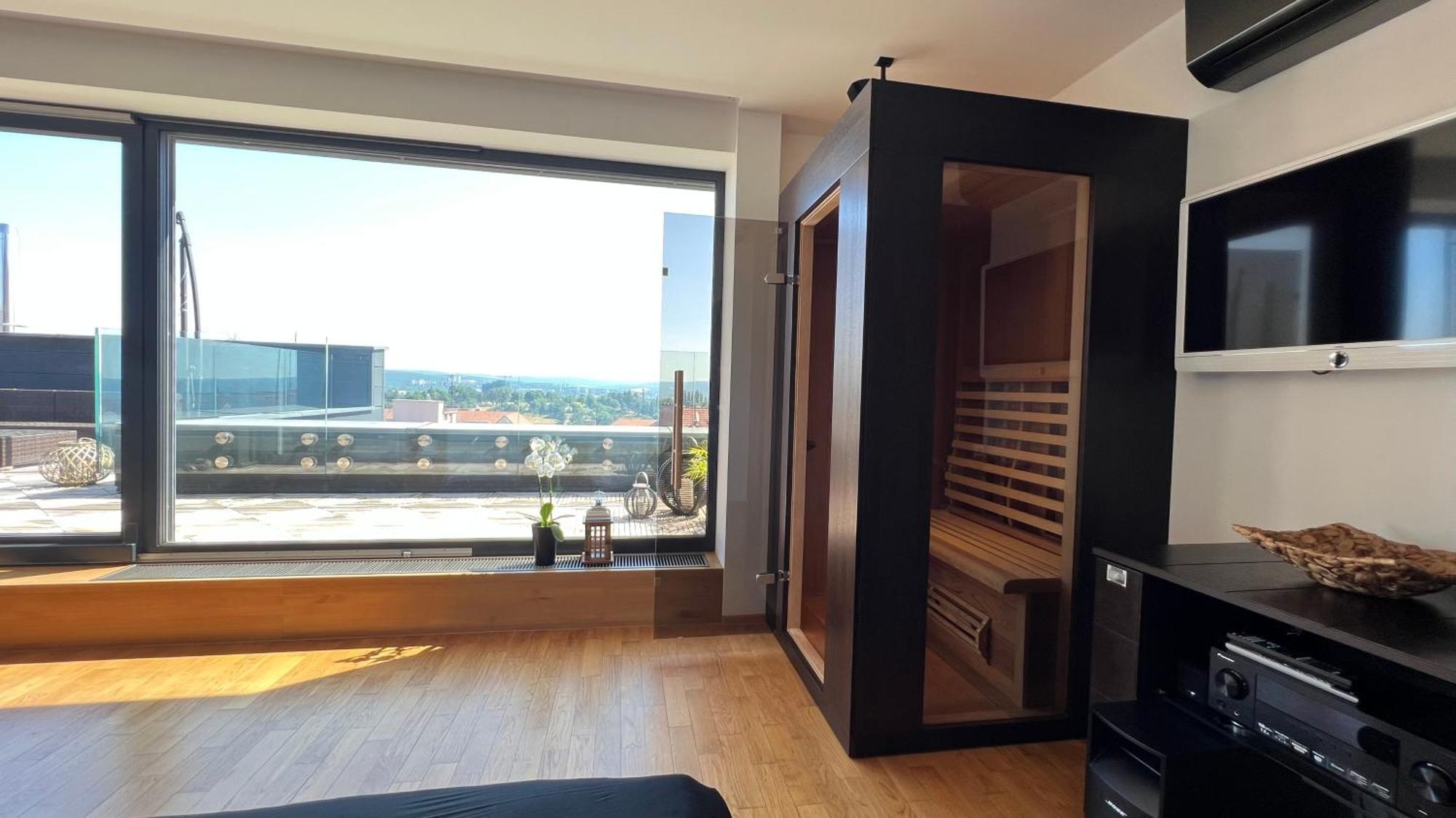 Apartman Se Saunou A Terasou S Vyhledem Na برنو المظهر الخارجي الصورة